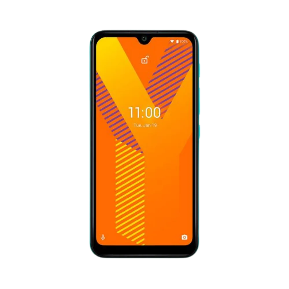 Vue avant du Wiko Y62 bleu, remplacement écran original et diagnostic offert chez iTelier Lyon, réparation express avec pièces garanties un an.